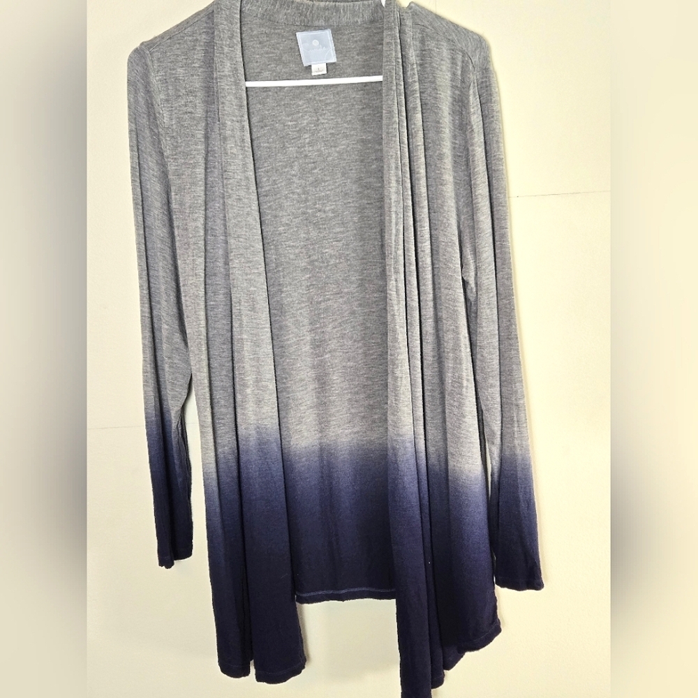 Sunday Modern Boho Hippie Hombre Festival Tie Dye Open‎ Cardigan, Large
